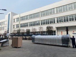 Delivery 8 meters continuous roasting line to customer in Korea