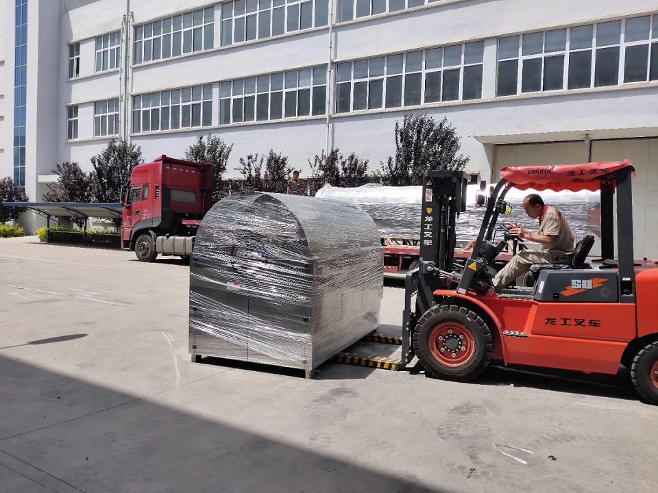 Eight-meter electromagnetic assembly line and dccz12-16 large electromagnetic stir-fry equipment were sent to xinzhou, shanxi