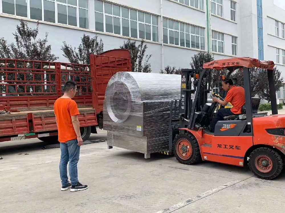 Chikemachinery deliver roasting machine to Shanxi xinzhou customer.