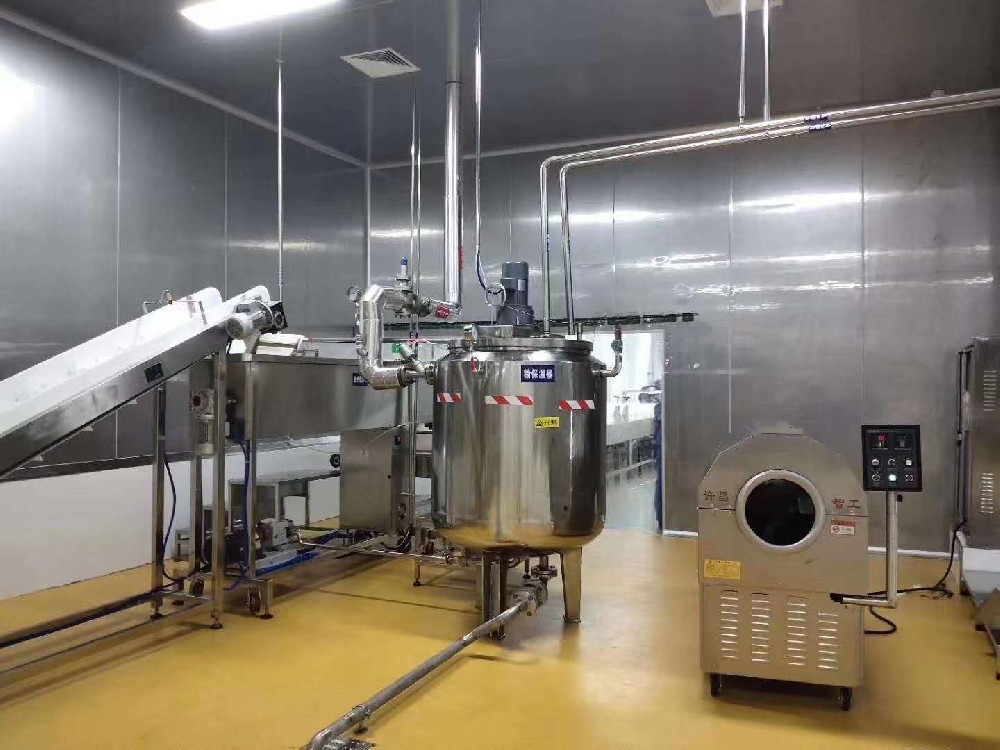 The 5-10 electromagnetic roasting equipment purchased by the well-known listed company [Yanjin Shop] Food Co., Ltd. Henan Branch is in customer's side.