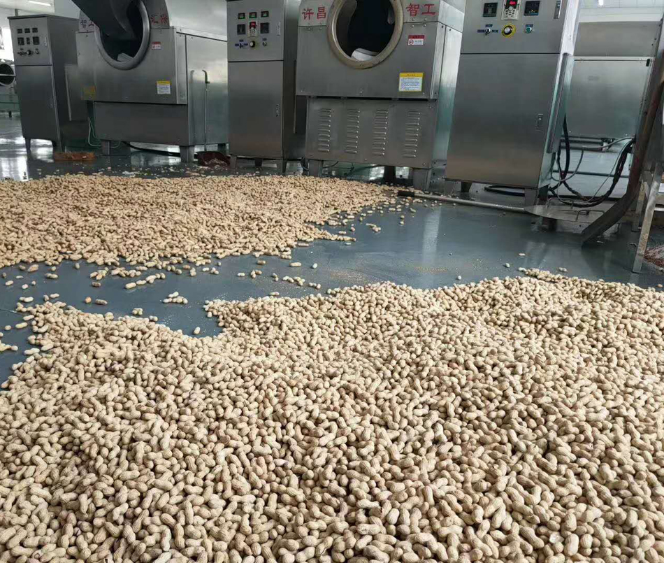 We test medium roasting machine DCCZ7-15 for processing groundnut