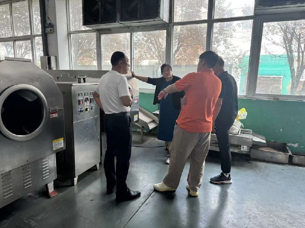 Jiangsu customer inspection test machine fried melon seeds