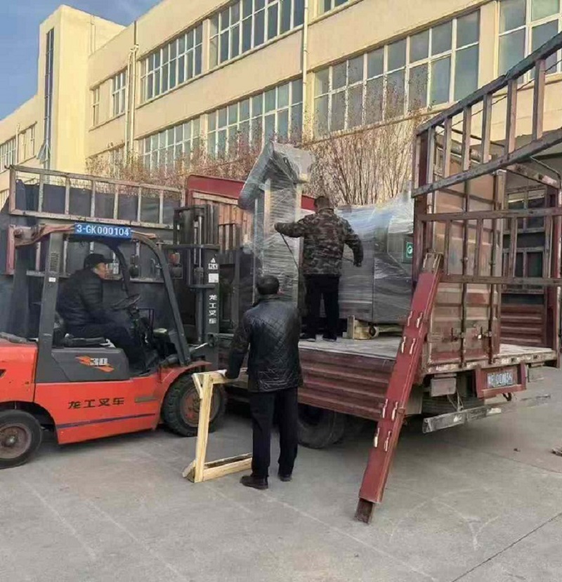 2 meters production line roasting goods machine delivery