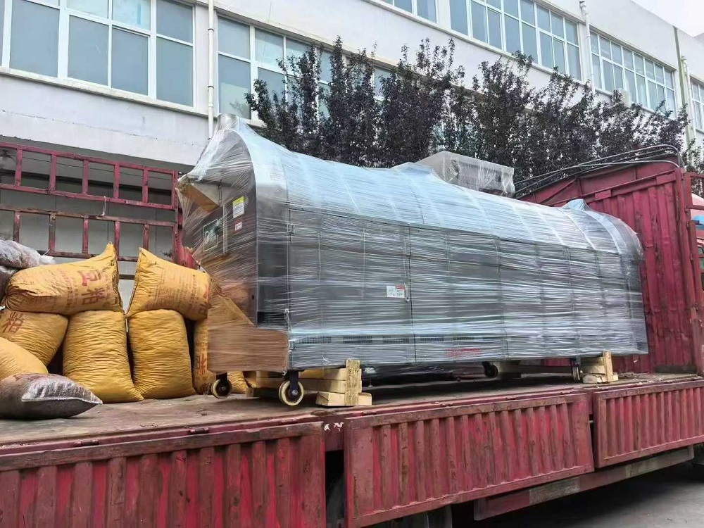Automatic chicken gizzard grinding equipment shipment