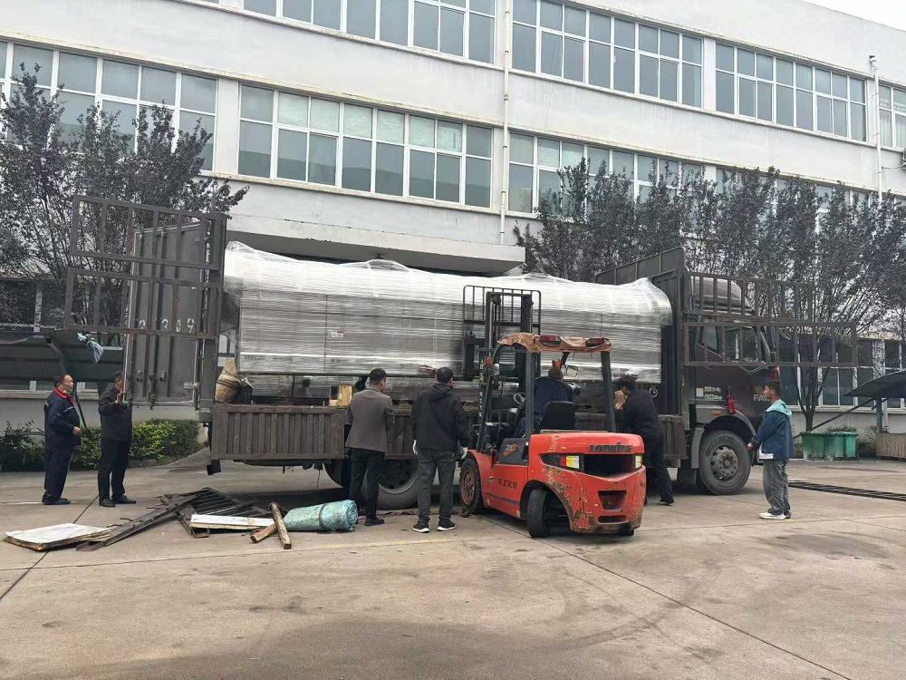 Assembly line chili pepper processing equipment delivery