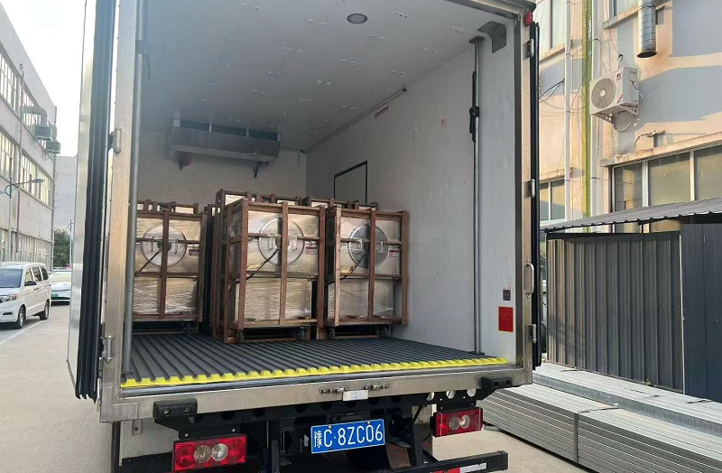 Delivery of the roasted chestnut machine for the customer in Hubei Province